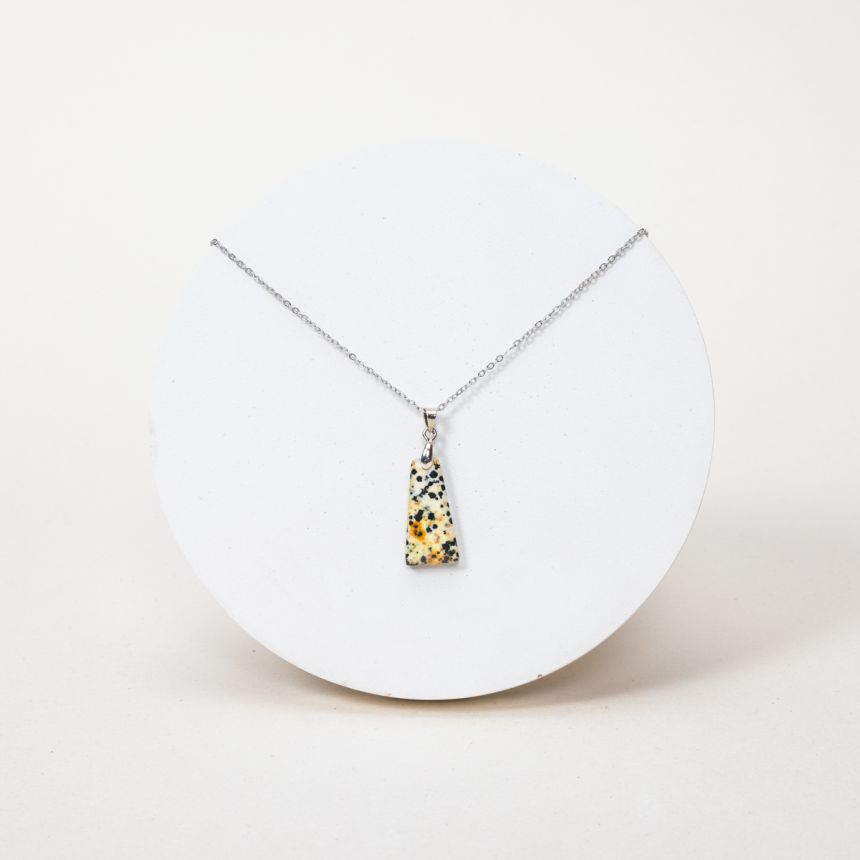 Pendentif Lucia - Jaspe Dalmatien